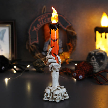 Halloween Skeleton Hand Candle Lamp