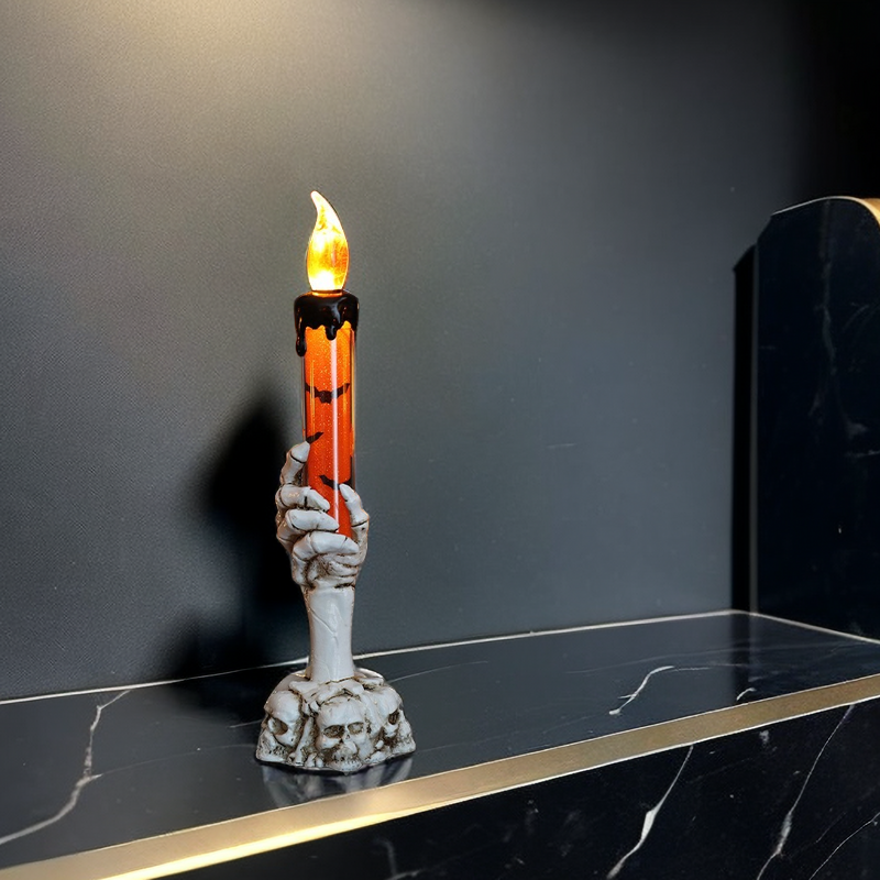 Halloween Skeleton Hand Candle Lamp