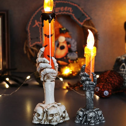 Halloween Skeleton Hand Candle Lamp