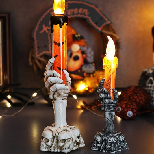 Halloween Skeleton Hand Candle Lamp