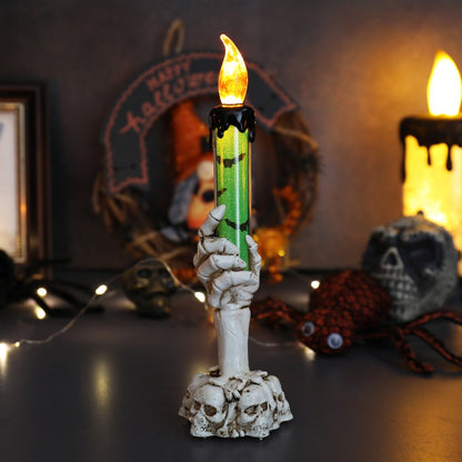 Halloween Skeleton Hand Candle Lamp